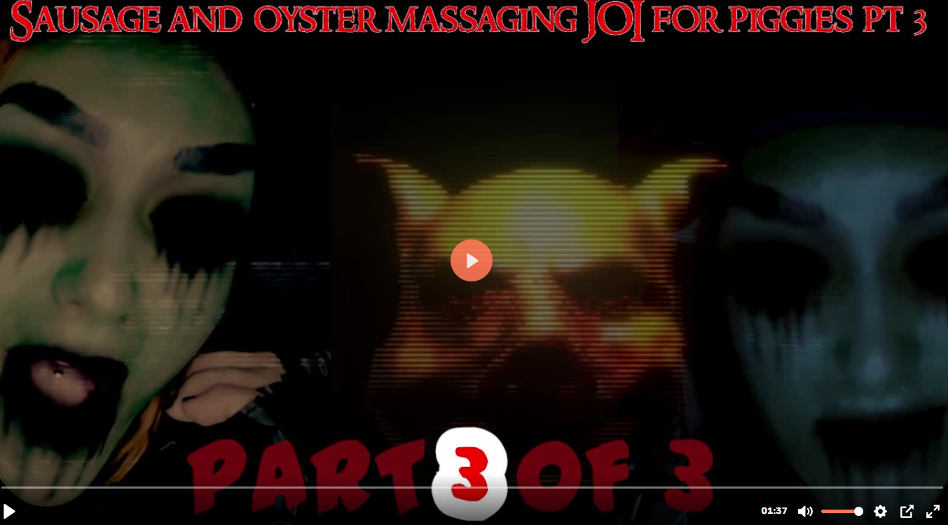 Sausage and oyster massaging JOI for piggies pt 3