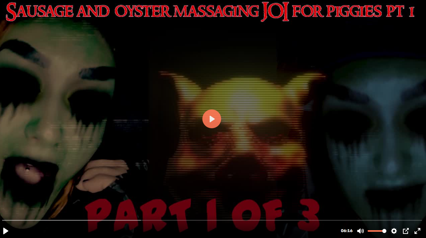 Sausage and oyster massaging JOI for piggies pt 1