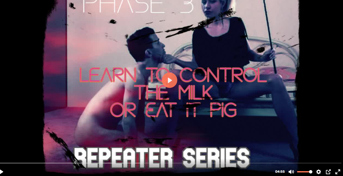Phase 3 Learn to control the milk or eat it pig